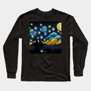 Starry Night Fills The Sky Long Sleeve T-Shirt